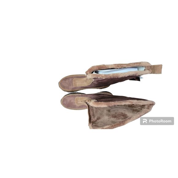 Land's End All Weather Boots Women's 10 Caramel Zip Front Insulated & Cozy NWT - Picture 4 of 9